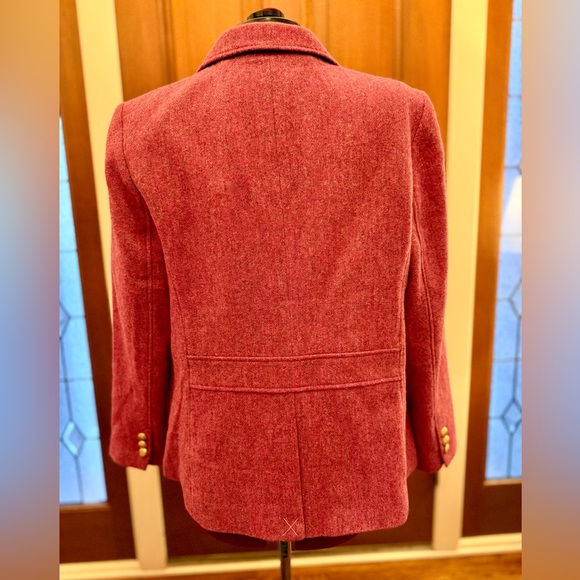 Talbots Raspberry Tweed  Women's Blazer - Picture 3 of 7
